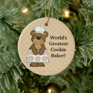 Der größte Keksbäckerbär der Welt Keramik Ornament
