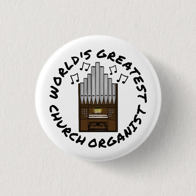 Der größte Kirchenorganisator der Welt, Pipe Organ Button (Vorderseite)