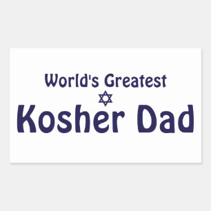 Der größte Kosher-Vater der Welt Rechteckiger Aufkleber