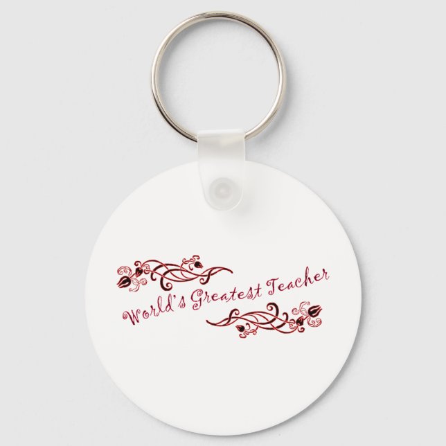 Der größte Lehrer der Welt Schlüsselanhänger (Vorderseite)