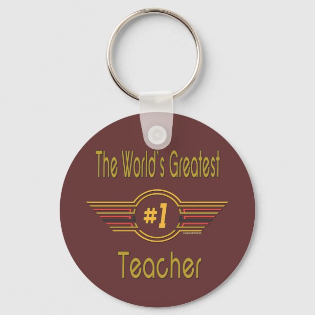 Der größte Lehrer der Welt Schlüsselanhänger (Vorderseite)
