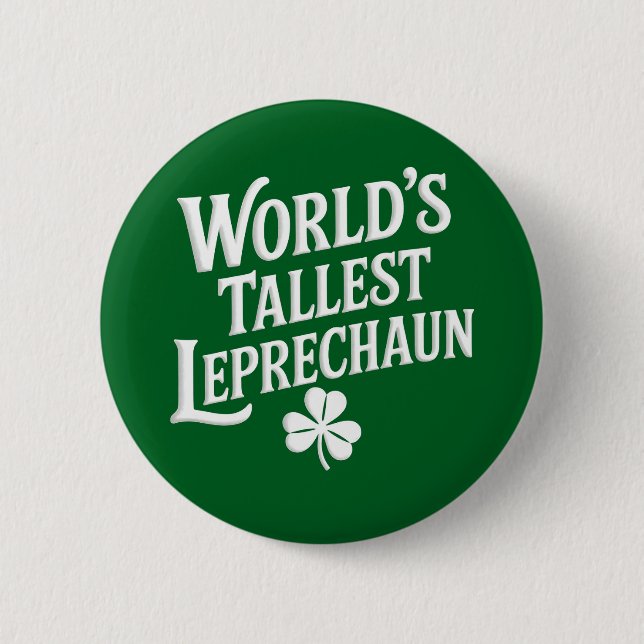 Der größte Leprechaun-Tag der Welt, der irische St Button (Vorderseite)