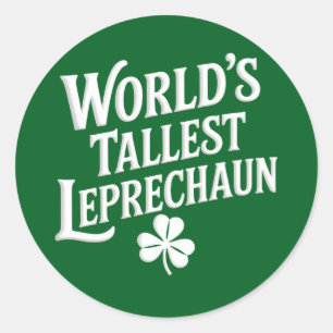 Der größte Leprechaun-Tag der Welt, der irische St Runder Aufkleber