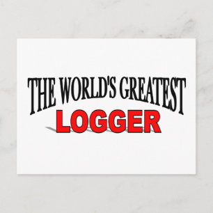 Der größte Logger der Welt Postkarte