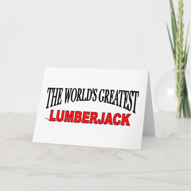 Der größte Lumberjack der Welt Karte (Vorderseite)