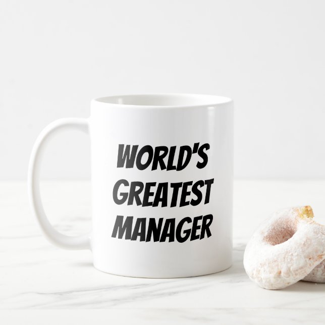 Der größte Manager der Welt Kaffeetasse (Mit Donut)