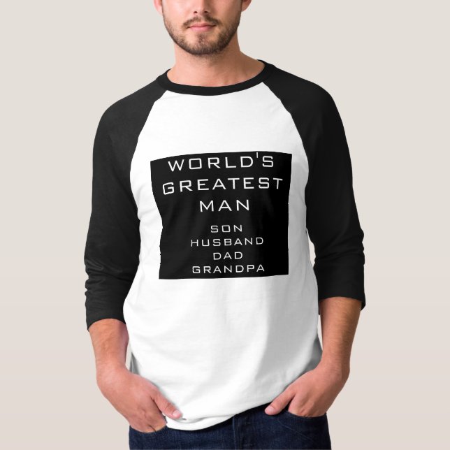 Der größte Mann der Welt - Sohn, Ehemann, Vater, O T-Shirt (Vorderseite)