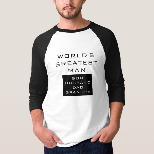 Der größte Mann der Welt - Sohn, Ehemann, Vater, O T-Shirt (Vorderseite)