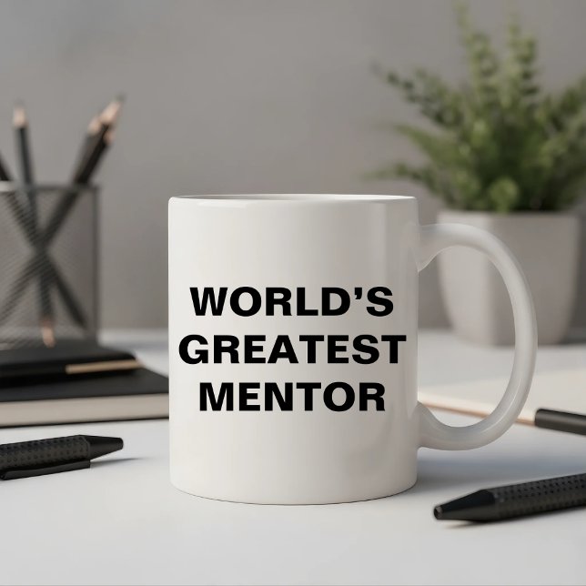 Der größte Mentor der Welt Zweifarbige Tasse (Von Creator hochgeladen)
