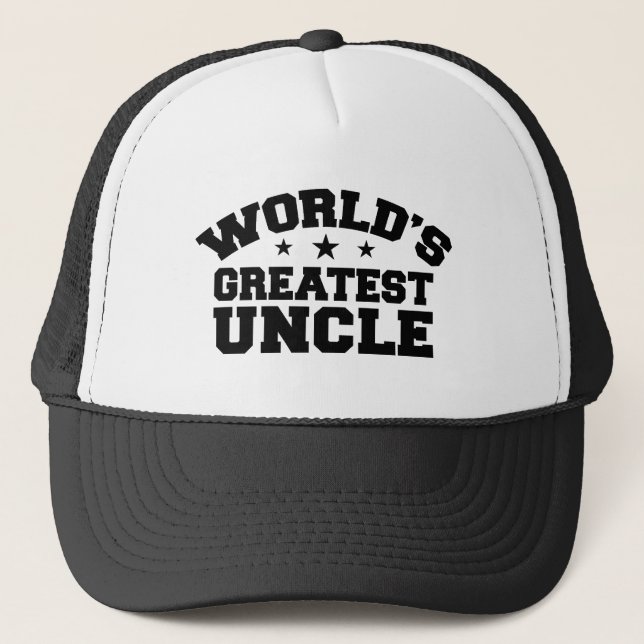 Der größte Onkel der Welt Truckerkappe (Vorderseite)