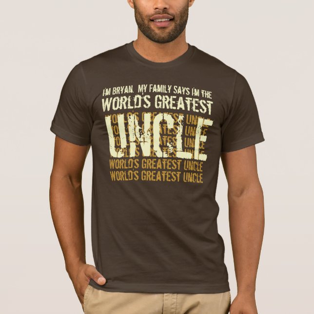 Der größte Onkel meiner Familie sagt V004 T-Shirt (Vorderseite)