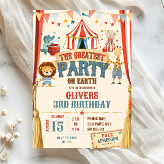 Der größte Party auf Erden Geburtstag Einladung