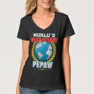 Der größte Pepaw der Welt am Tag des stolzen Vater T-Shirt