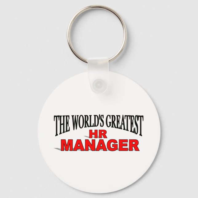 Der größte Personalmanager der Welt Schlüsselanhänger (Vorderseite)