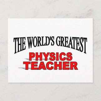 Der größte Physiklehrer der Welt Postkarte
