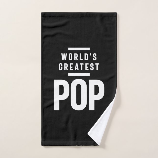 Der größte Pop der Welt | Father Grandpa-Geschenk Handtuch (Handtuch)