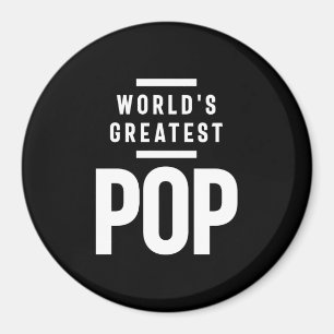 Der größte Pop der Welt   Father Grandpa-Geschenk Magnet