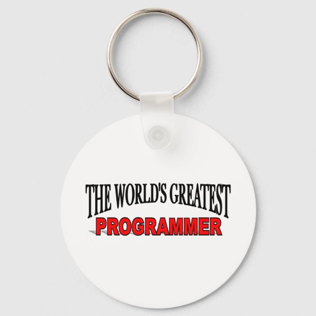 Der größte Programmierer der Welt Schlüsselanhänger (Vorderseite)