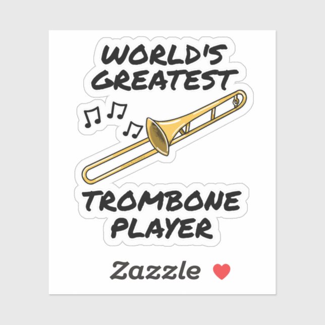 Der größte Romonnenspieler der Welt, der Trombonis Aufkleber (Blatt)