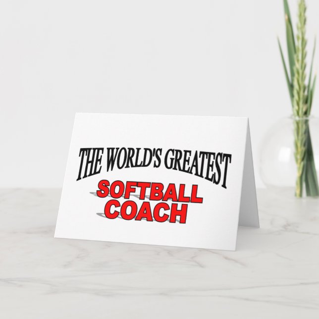 Der größte Softballtrainer der Welt Karte (Vorderseite)