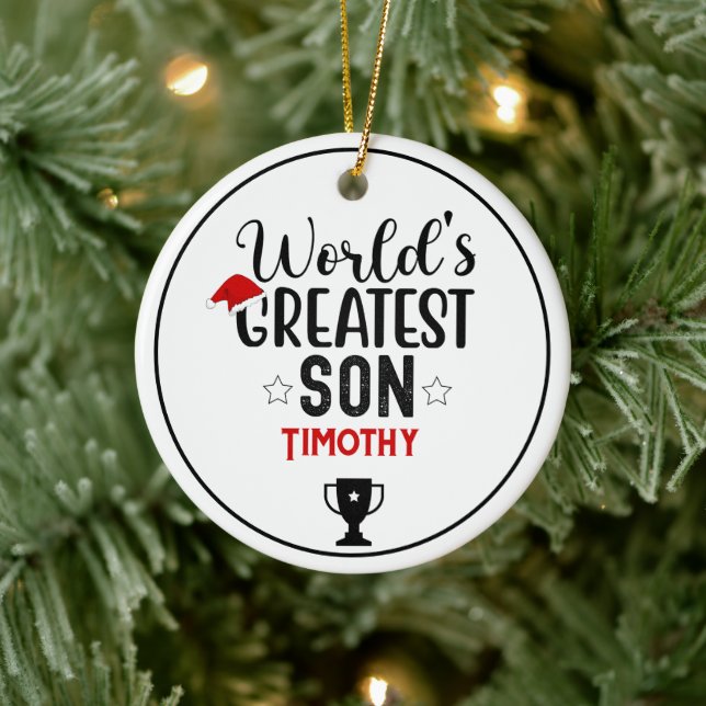 Der größte Sohn-Trophäe-Name der Welt Keramik Ornament (Baum)