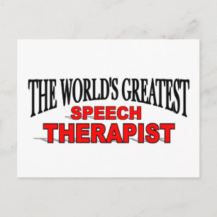 Der größte Sprechtherapeut der Welt Postkarte