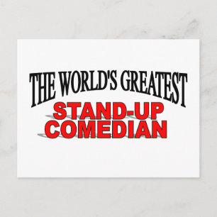 Der größte Stand-up-Komiker der Welt Postkarte