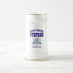 Der größte STEPDAD der Welt - Vatertag - Geschenk Bierglas