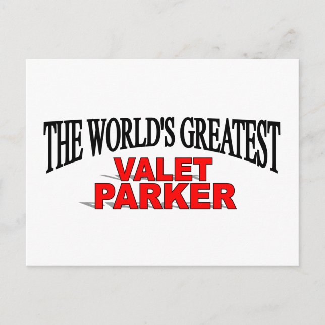 Der größte Valet Parker der Welt Postkarte (Vorderseite)