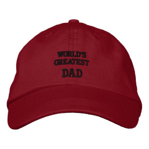 Der größte Vater der Welt... bestickter Hut. Bestickte Baseballkappe