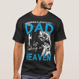 Der größte Vater der Welt fischt im Himmel für T-Shirt