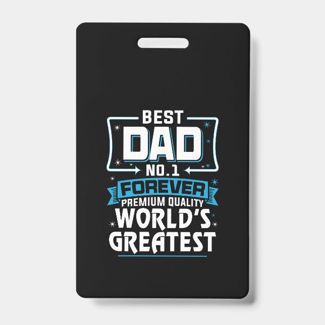 Der größte Vater der Welt für Männer11 Ausweis (Vorderseite)