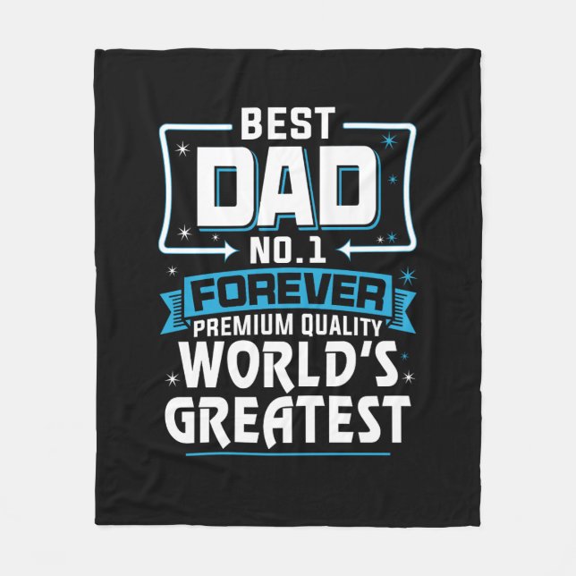 Der größte Vater der Welt für Männer11 Fleecedecke (Vorderseite)