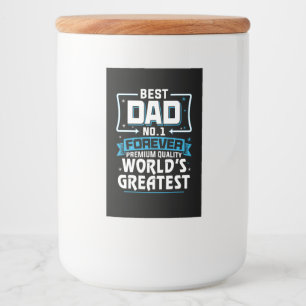 Der größte Vater der Welt für Männer11 Lebensmitteletikett