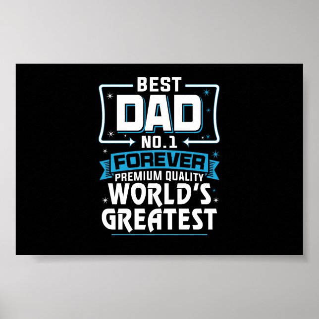 Der größte Vater der Welt für Männer11 Poster (Vorne)