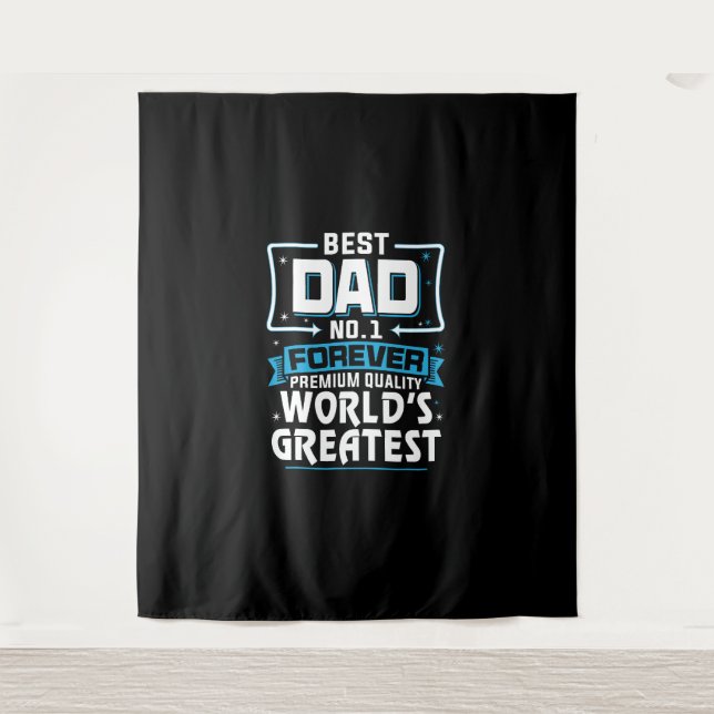 Der größte Vater der Welt für Männer11 Wandteppich (Vorderseite)