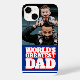 Der größte Vater der Welt personalisieren Foto Case-Mate iPhone 14 Hülle