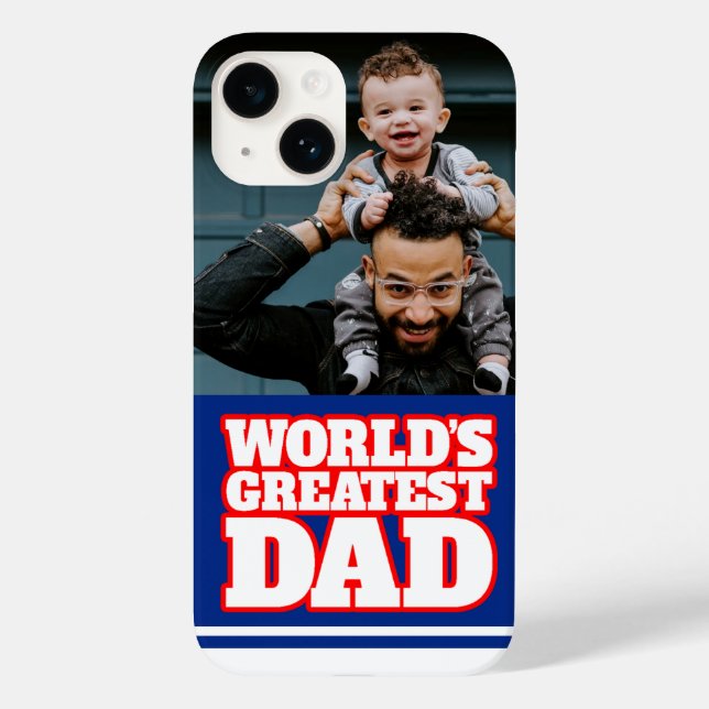 Der größte Vater der Welt personalisieren Foto Case-Mate iPhone Hülle (Rückseite)