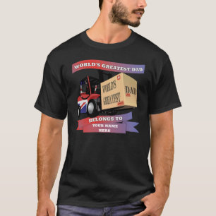 Der größte Vater der Welt Personalisierter briti T-Shirt