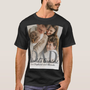 Der größte Vater der Welt zum Vatertag mit Foto T-Shirt