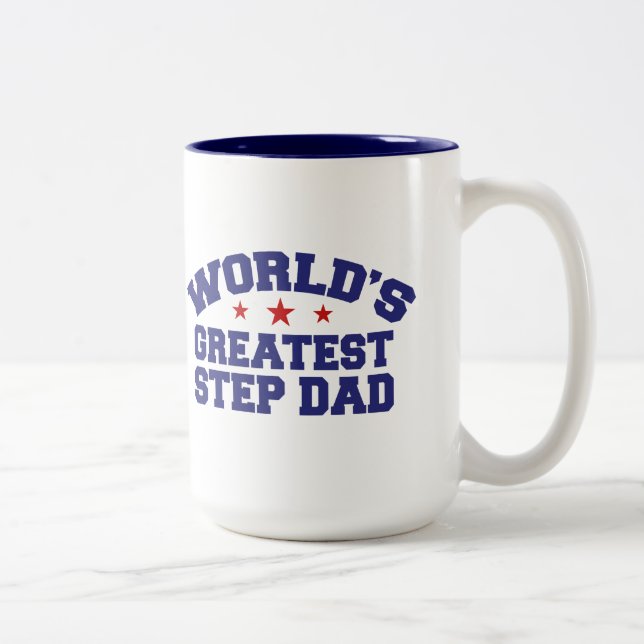 Der größte Vater der Welt Zweifarbige Tasse (Rechts)