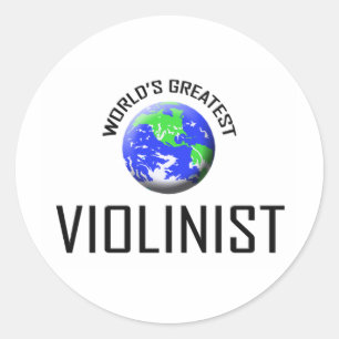 Der größte Violinist der Welt Runder Aufkleber