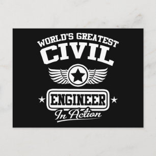 Der größte Zivile Ingenieur der Welt in Aktion Postkarte