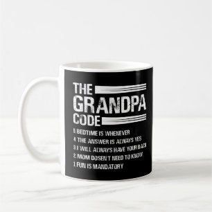 Der Großvater-Code Funny Großvater Kaffeetasse