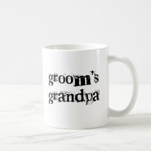 Der Großvater-Schwarz-Text des Bräutigams Tasse