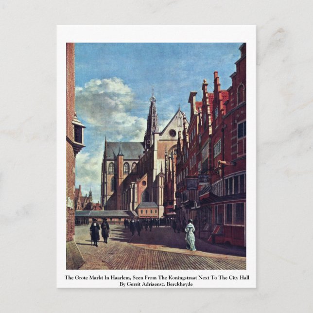 Der Grote Markt in Haarlem Postkarte (Vorderseite)