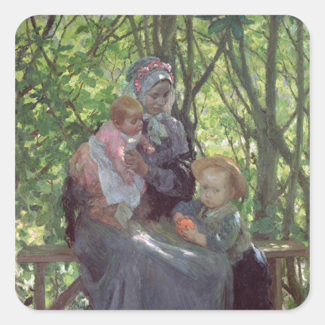 Der Grove Quadratischer Aufkleber (Vorderseite)