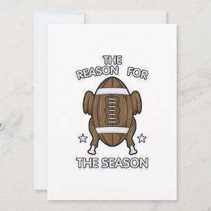 Der Grund Für Die Saison Football Thanksgiving Feiertagskarte
