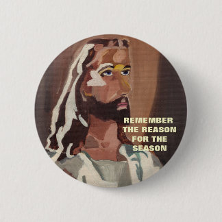 DER GRUND WÄHREND DER JAHRESZEIT, JESUS-Knopf Button