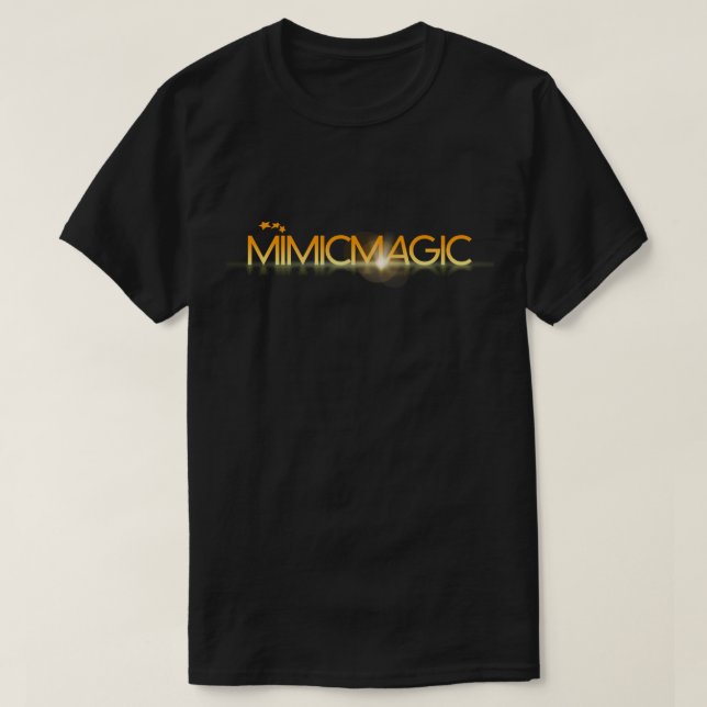 Der grundlegende dunkle T - Shirt 2 Mimicmagic (Design vorne)